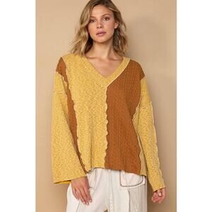 POL two-toned sweater